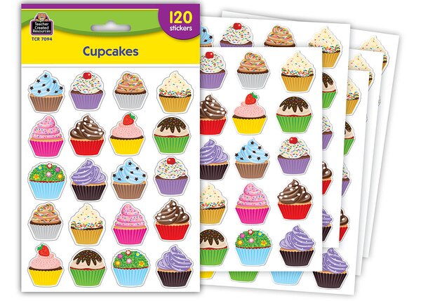 TCR7094 Cupcakes Stickers Image