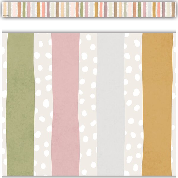 TCR7212 Terrazzo Tones Stripes Straight Border Trim Image