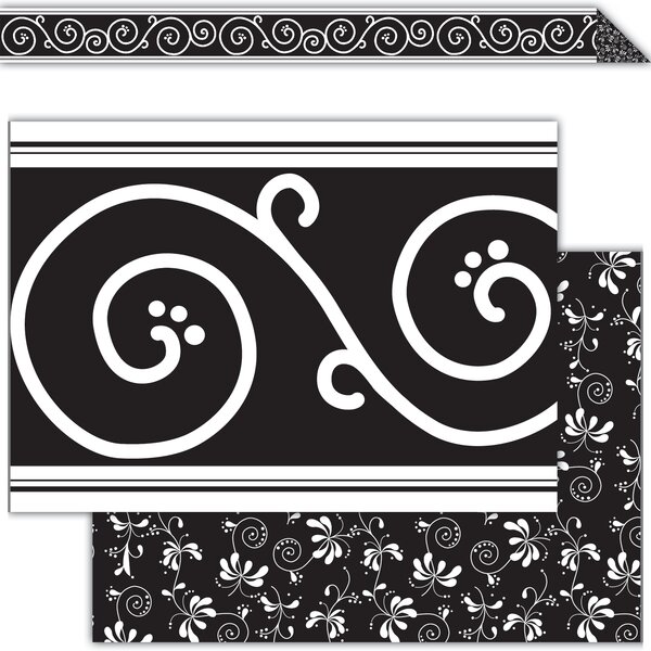 TCR73138 Black Decor Double-Sided Border Image