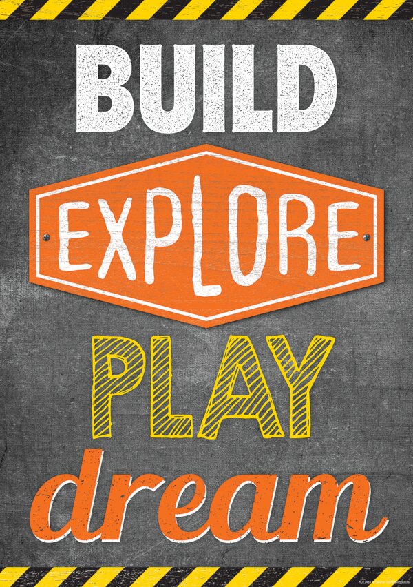 TCR7433 Build, Explore, Play, Dream Positive Poster Image