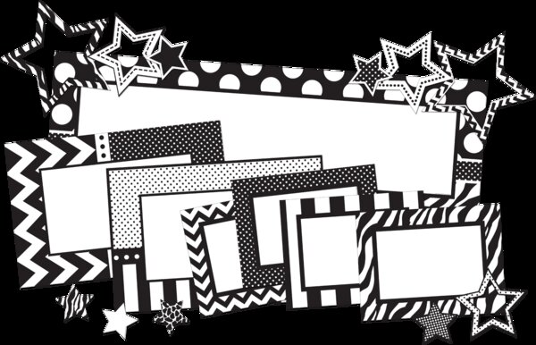 TCR74553 Big Bold Black & White Create & Decorate Image