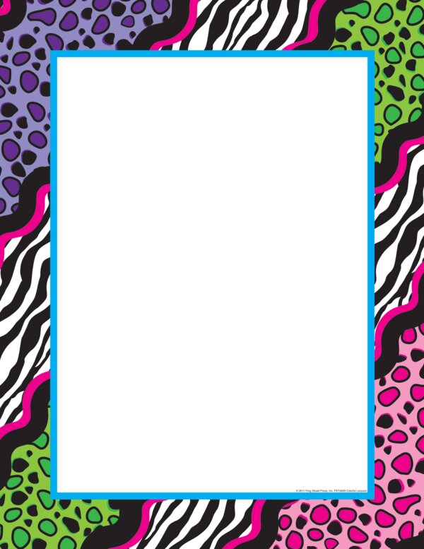 TCR74629 Colorful Leopard Chart Image