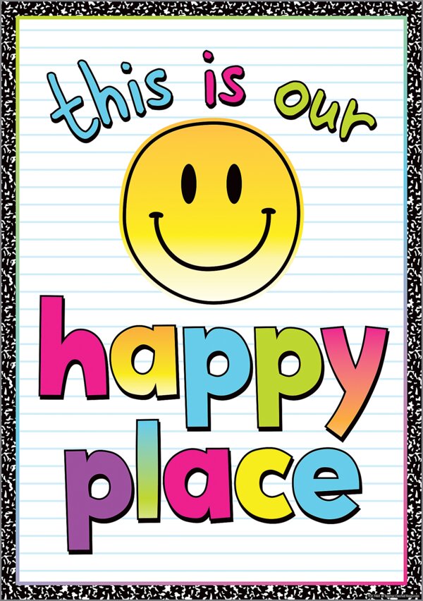 TCR7468 Happy Place Positive Poster Image