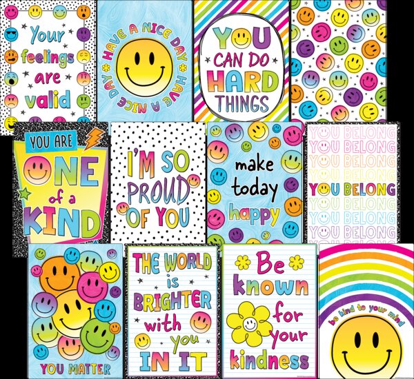 TCR7469 Brights 4Ever Positive Sayings Small Poster Pack Image