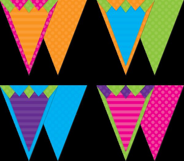 TCR74776 Sassy Solids Pennants Image