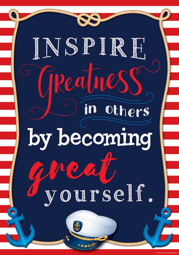 TCR7516 Inspire Greatness in Others by Becoming Great Yourself Positive Poster Image