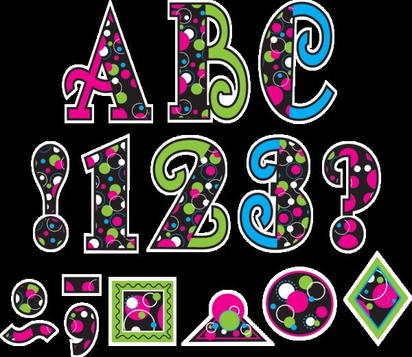 TCR75251 Circle Frenzy 5" Uppercase Fancy Font Letters Image