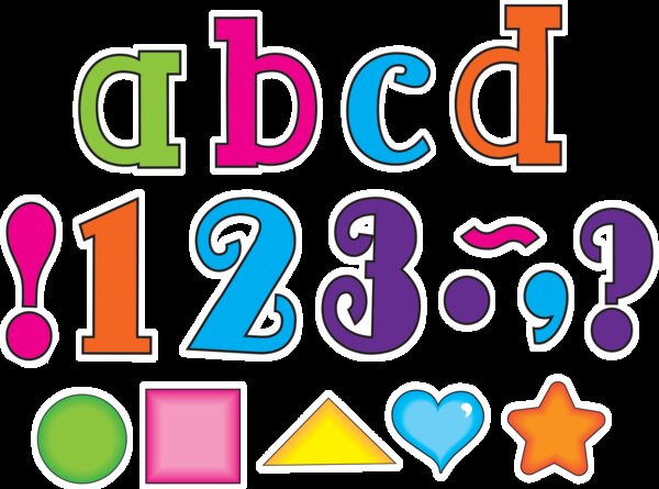 TCR75256 Multicolor 5" Lowercase Fancy Font Letters Image