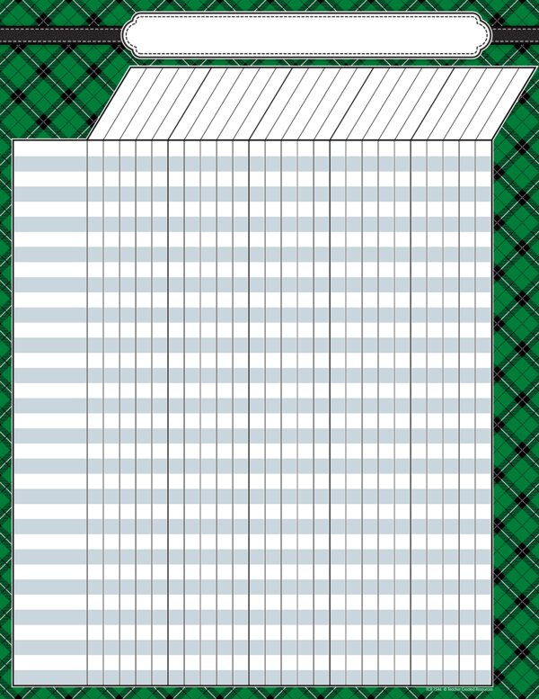 TCR7546 Green Plaid Incentive Chart Image