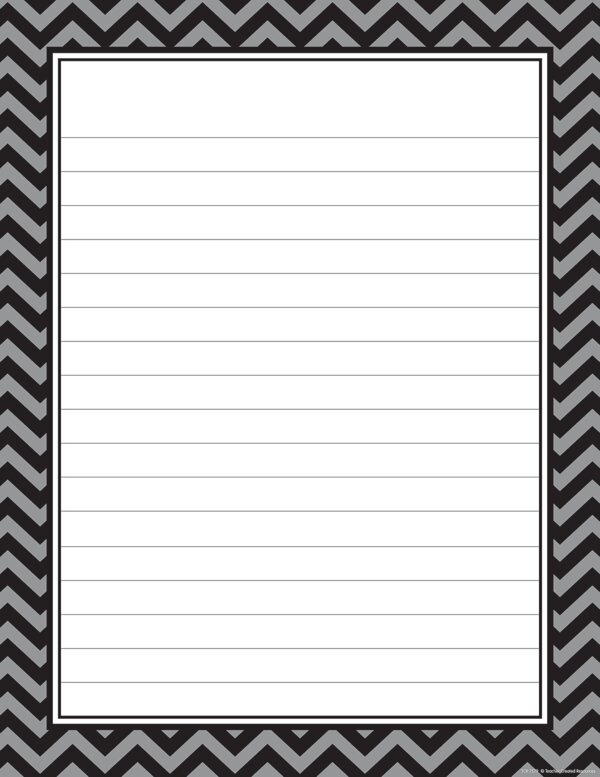 TCR7579 Black Chevron Lined Chart Image