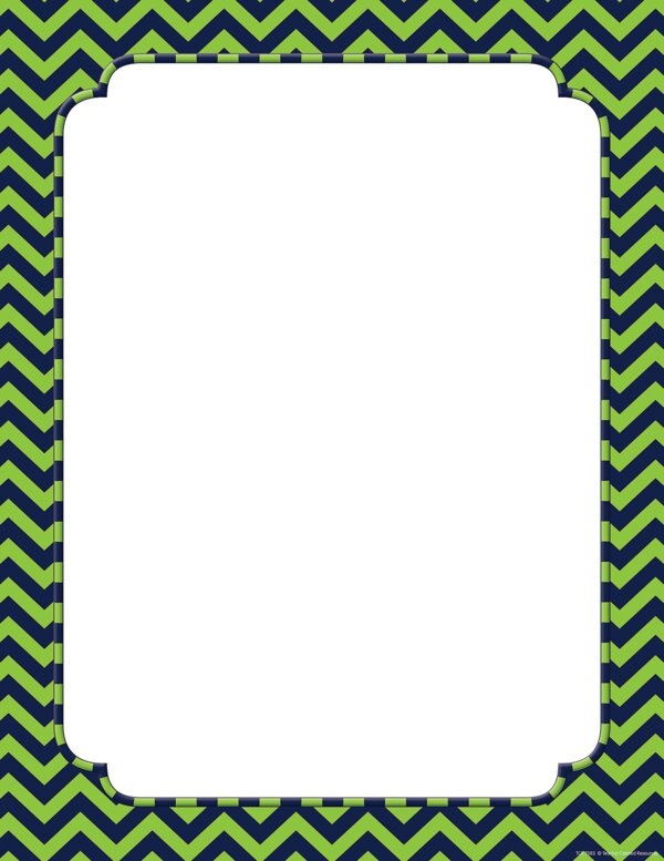 TCR7583 Navy & Lime Chevron Blank Chart Image