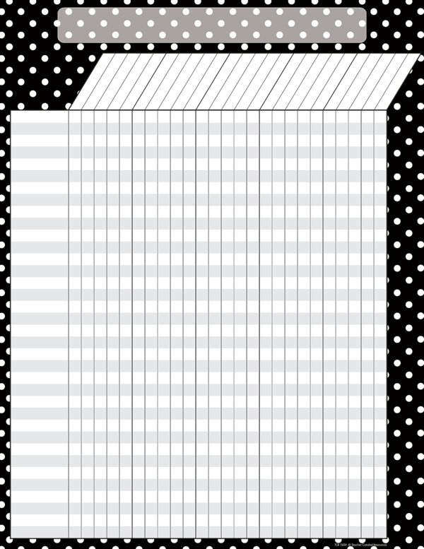 TCR7604 Black Polka Dots Incentive Chart Image