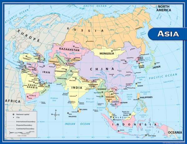 TCR7652 Asia Map Chart Image