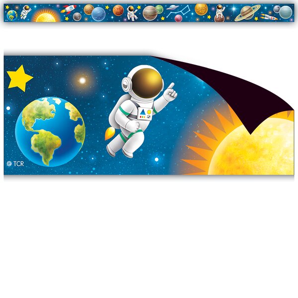 TCR76557 Outer Space Crew Magnetic Border Image