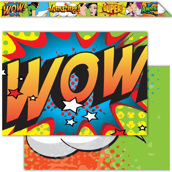 TCR76607 Positive Pop Art Xtreme Double-Sided Border Image