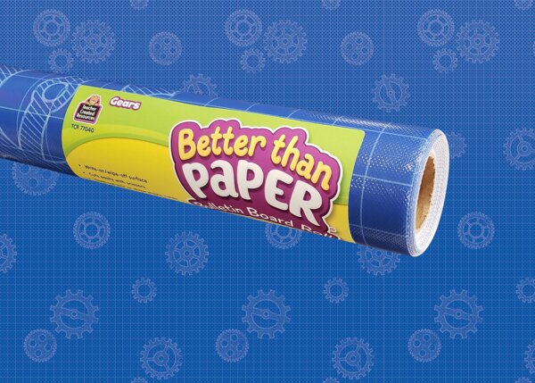 TCR77040 Gears Better Than Paper Bulletin Board Roll Image