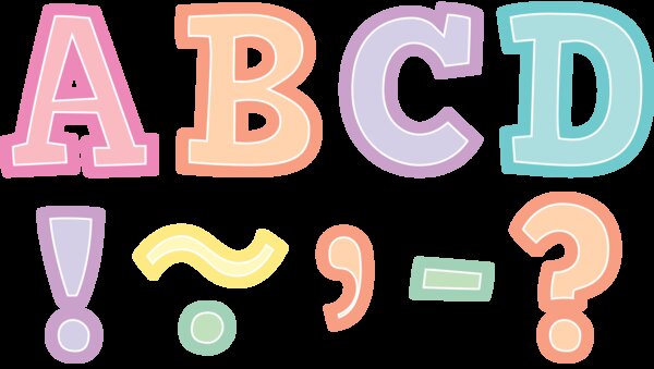 TCR77055 Pastel Pop Bold Block 3" Magnetic Letters Image