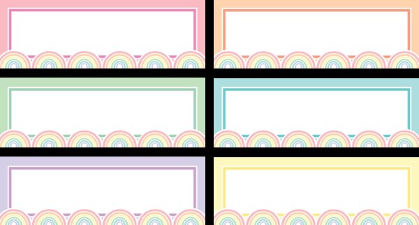 TCR77057 Pastel Pop Rainbow Labels Magnetic Accents Image