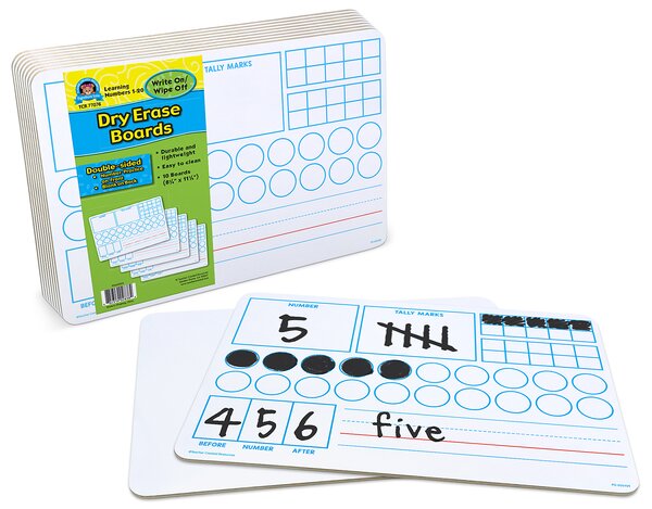 TCR77076 Double-Sided Learning Numbers 1–20 Dry-Erase Boards Image