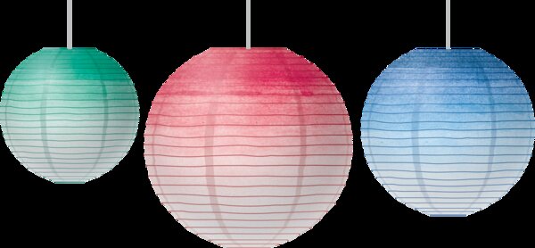 TCR77106 Watercolor Hanging Paper Lanterns Image