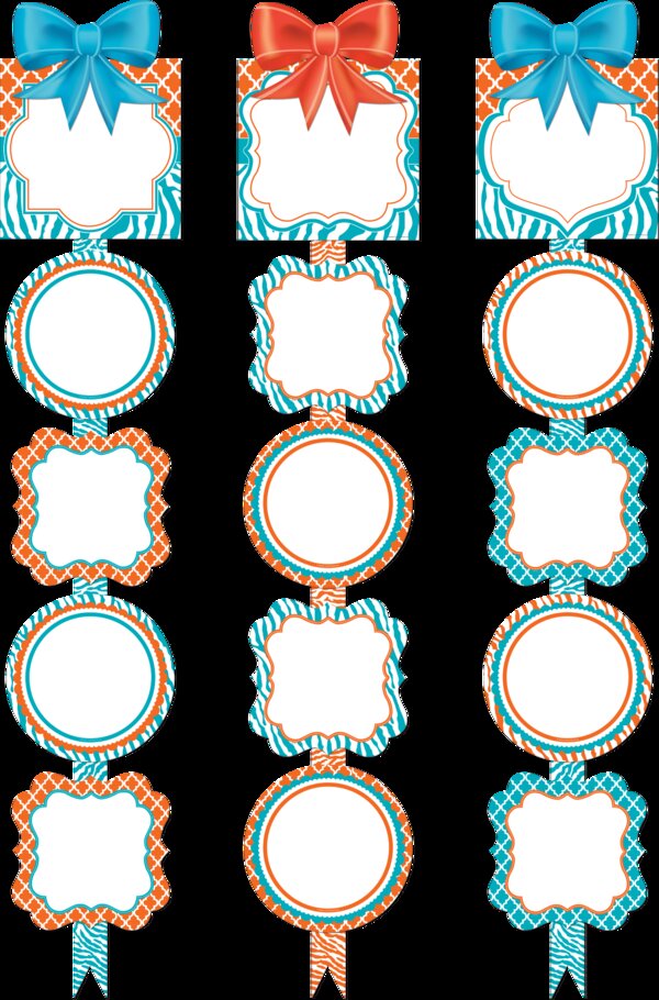 TCR77108 Orange & Teal Wild Moroccan Ready Reminders Image