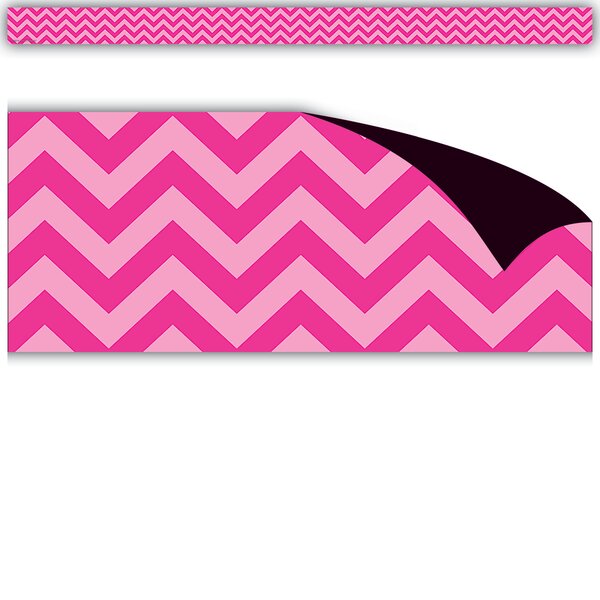 TCR77126 Hot Pink Chevron Magnetic Border Image