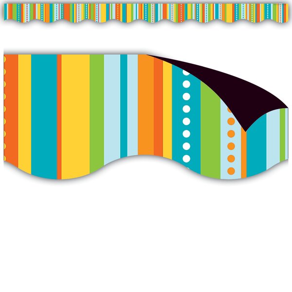 TCR77130 Zany Stripes Magnetic Border Image