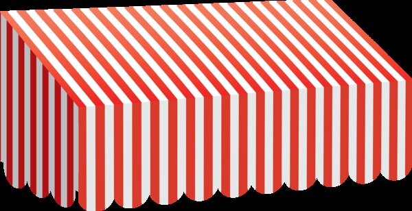 TCR77165 Red & White Stripes Awning Image