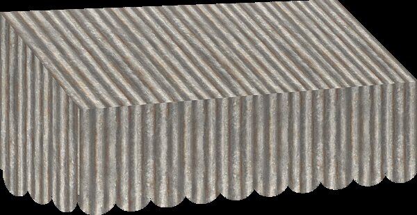 TCR77180 Corrugated Metal Awning Image