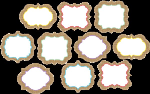 TCR77192 Shabby Chic Burlap Accents Image
