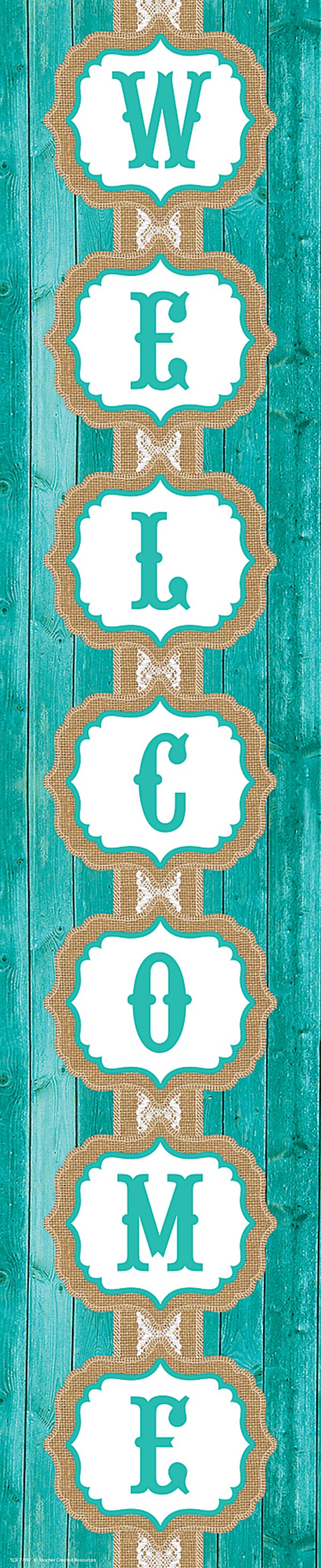 TCR77197 Shabby Chic Welcome Banner Image