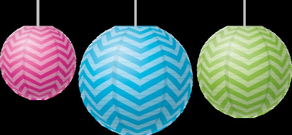 TCR77226 Chevron Paper Lanterns Image