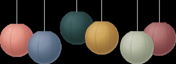 TCR77234 Wonderfully Wild 8" Hanging Paper Lanterns Image