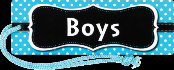 TCR77239 Aqua Polka Dots Magnetic Boys Pass Image