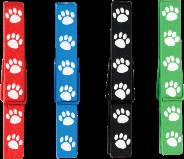 TCR77251 Paw Prints Magnetic Clothespins Image