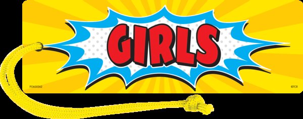 TCR77274 Superhero Magnetic Girls Pass Image