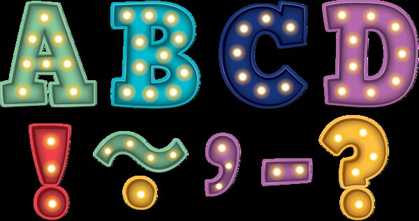 TCR77285 Marquee Bold Block 3" Magnetic Letters Image