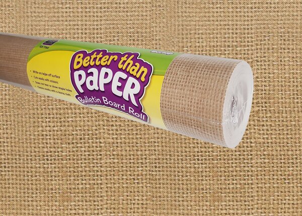 TCR77365 Burlap Better Than Paper Bulletin Board Roll Image