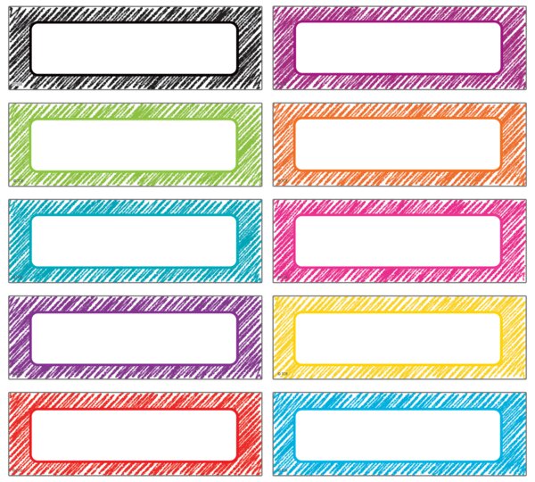 Scrample Label Scribble Labels Magnetic Accents - TCR77388 | Teacher Created Resources