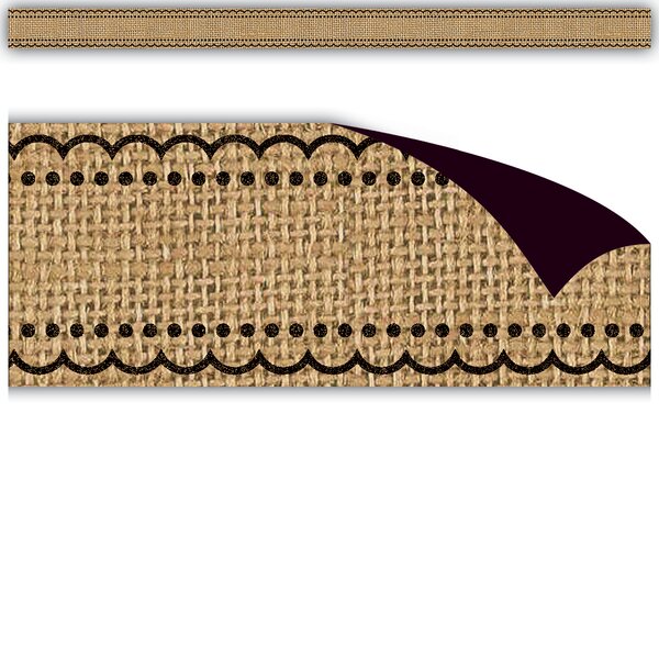 TCR77391 Burlap Magnetic Border Image