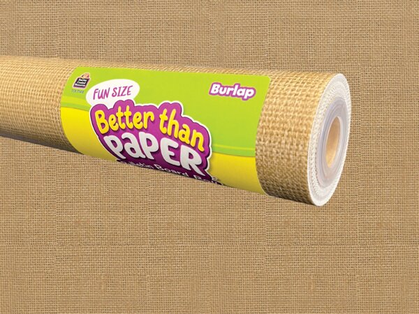 TCR77418 Fun Size Burlap Better Than Paper Bulletin Board Roll Image