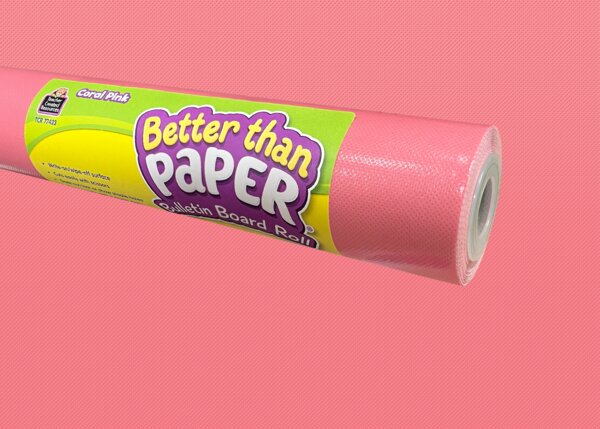 TCR77423 Coral Pink Better Than Paper Bulletin Board Roll Image