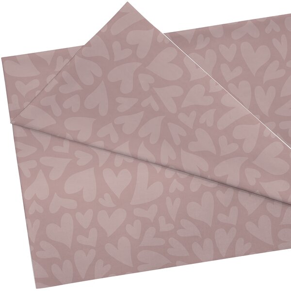 TCR77432 Light Mauve Hearts Creative Class Fabric Image