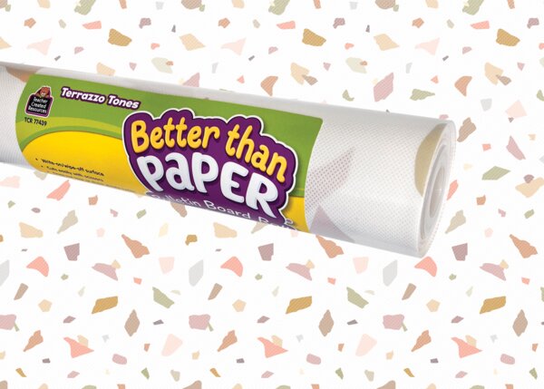 TCR77439 Terrazzo Tones Better Than Paper Bulletin Board Roll Image