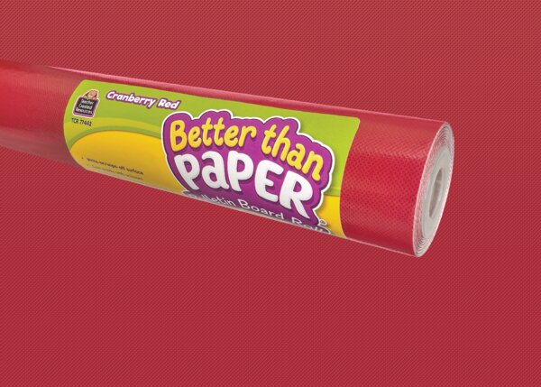 TCR77442 Cranberry Red Better Than Paper Bulletin Board Roll Image