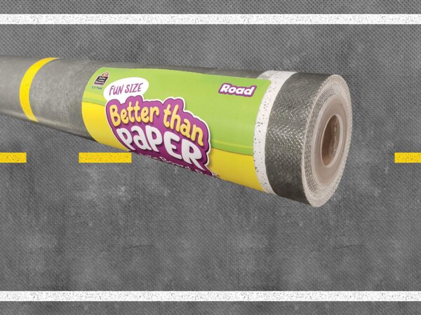 TCR77445 Fun Size Road Better Than Paper Bulletin Board Roll Image