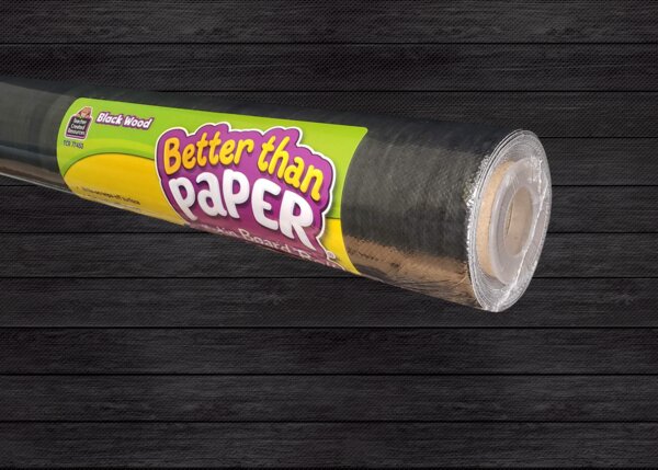 TCR77453 Black Wood Better Than Paper Bulletin Board Roll Image