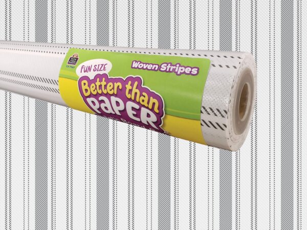 TCR77469 Fun Size Woven Stripes Better Than Paper Bulletin Board Roll Image