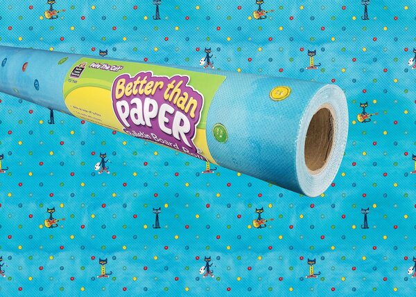 TCR77491 Pete the Cat Better Than Paper Bulletin Board Roll Image