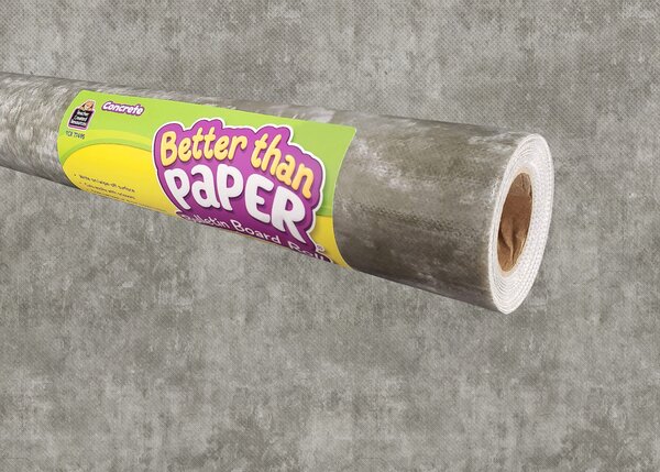 TCR77495 Concrete Better Than Paper Bulletin Board Roll Image